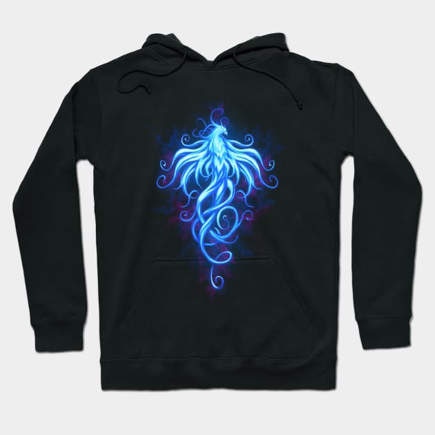 Royal Phoenix blue Hoodie by chriskar